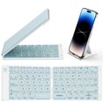 thumbnail image 1 of Teclado plegable Bluetooth Samsers de tamaño completo, ultradelgado, azul, 1 of 9