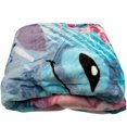 thumbnail image 2 of Stitch Happiness Comes In Waves Raschel Twin Size Blanket 55" x 75", 2 of 3