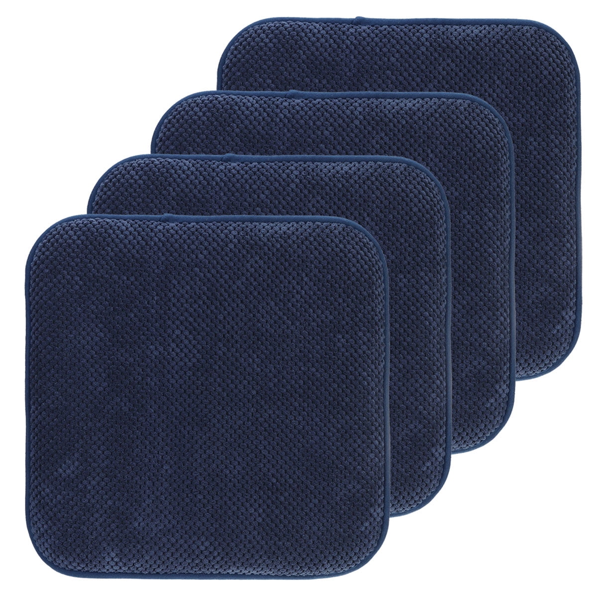 4/2/1 Pack Memory Foam Honeycomb Nonslip Back, 16" x16" Chair Seat