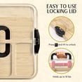thumbnail image 2 of KORALAKIRI Charcuterie Boards with Knife Set, Bamboo Cheese Cutting Board, Meat Fruit Serving Tray Platter with 6 Compartments for Picnics, Camping, Parties, Housewarming Gifts, 2 of 9