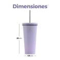 thumbnail image 3 of Termo para Cafe y Agua de Acero Inoxidable Gaon 710 ml Purpura, 3 of 5