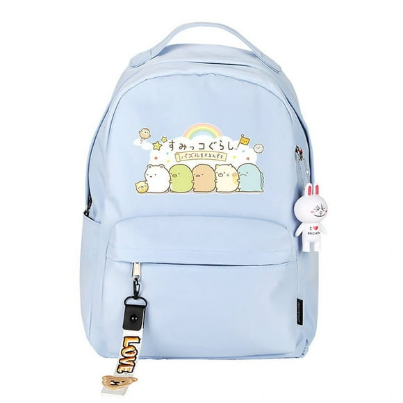 Sac à Dos Anime avec Pendentif Lapin Sac à Dos Femme Sac de Jour Décontracté Meilleurs Cadeaux pour Enfants Amis Fans Cadeau d'Anniversaire