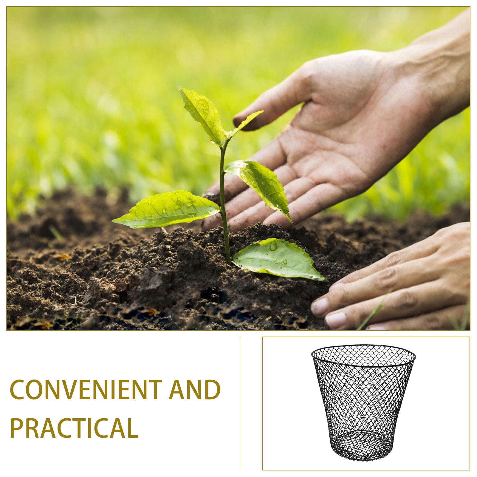 Milisten Multi-Use Plant Cover Mesh Set - Reusable Flowerpot Cage for Plant and Growth Support