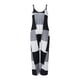 thumbnail image 4 of Gibobby Monos de Moda Ropa de mujer Primavera y verano Wacky Street Hipsters Estampado de tirantes Pantalones de pierna recta(Blanco， XXL), 4 of 5