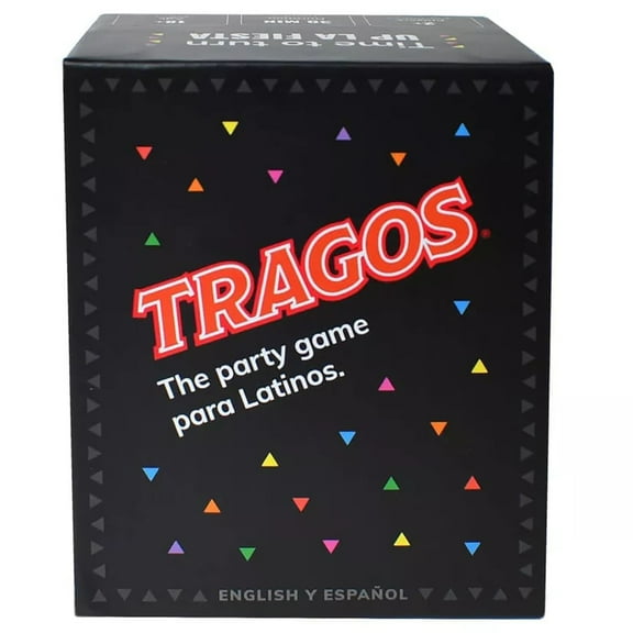 Tragos: Bilingual - English Y Espanol - The Party Game for Latinos, Relatable Hilarious Cultural Spanglish Adult Card Game, Fun Prompts & Dares