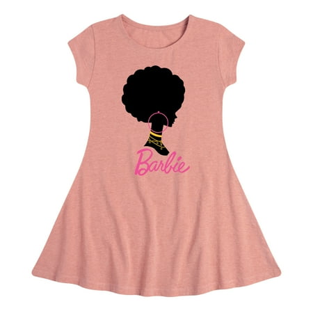 

Barbie - Afro and Hoops - Toddler And Youth Girls Fit And Flare Dress