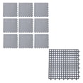 thumbnail image 2 of LACKUST Interlocking Floor Tiles 10 Pack, Non-Slip Drainage Mats with Holes, Waterproof PVC Modular Flooring for Bathroom Shower Garage Basement, 2 of 8