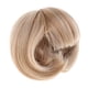 thumbnail image 5 of Cabello corto para muñeca 1/4, de seda resistente al calor, hecho a mano y decorativo. Marrón, 5 of 9