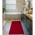 thumbnail image 4 of Ottomanson Deluxe Washable Non-Slip Rubberback Solid 2x5 Indoor Runner Rug, 20" x 59", Red, 4 of 9