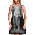 thumbnail image 1 of Disketp Indian Elephant para Vestido sin Mangas para Mujeres, Vestidos de Verano para Mujeres, Casual y Holgado para la Playa, 1 of 7