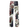thumbnail image 4 of Independence Day Womens Pajama Pants Drawstring Stretch Funny Stars Print Pjs Casual 250th Anniversary Elastic Waist Pajama Pants, 4 of 7
