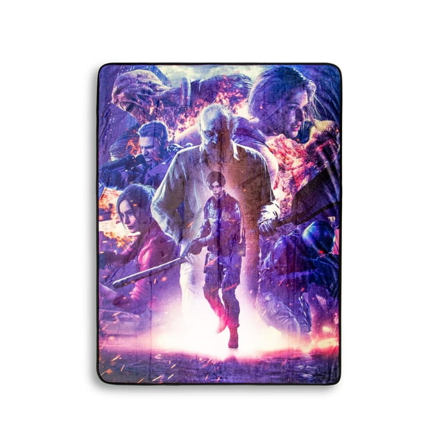 Manta de forro polar Resident Evil Re:Verse Characters, 115 x 150 cm