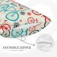 thumbnail image 2 of Plush Throw Pillow Covers, Bike Pattern red blue Pillow Cases with Invisible Zipper, Breathable Microfiber Pillow Cases Standard Size for Sleeping Bedroom Sofa Living Room 16x24, 2 of 5