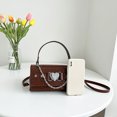 thumbnail image 1 of Bolsa de mano de cocodrilo para mujer, de hombro con cadena de amor, de mensajero de cuero PU Tmvgtek Para Estrenar, 1 of 9
