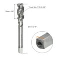 thumbnail image 2 of Uxcell 7/16-20 UNF 2B High Speed Steel(HSS) Uncoated Machine Spiral Flutes Thread Tap, 2 of 5