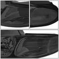 thumbnail image 2 of DNA Motoring Headlight Lamps for 1996-2000 Dodge Grand Caravan Chrysler Voyager, Smoked / Clear, 2 of 3