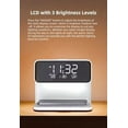 thumbnail image 5 of 15W Wireless Charger Bedside Lamp Digital Clock, Alarm Clock Three-Speed Dimming Warm Night Light Atmosphere Smart Calendar Desk Lamp Gifts for Birthday/Christmas/Family/Friends, 5 of 9
