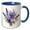 Blue/White, variant on 3drose, Lavender Flowers Illustration, 15oz Mug