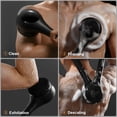 thumbnail image 3 of Electric Body Brush Back Scrubber for Shower, Waterproof Long Dual Handle Power Body Scrubber with 3 Heads, Bath Brush & 2 Speeds, for Cleansing, Exfoliating and Massaging Skin, Black, 3 of 8