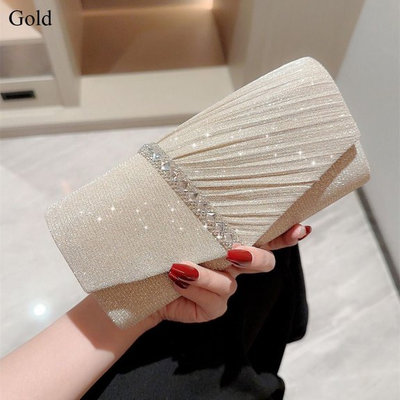 Wedding Party Luxury Chain Dinner Bag Purse Sequins Clutches Banquet Handbags Shoulder Bag Evening Bags GOLD