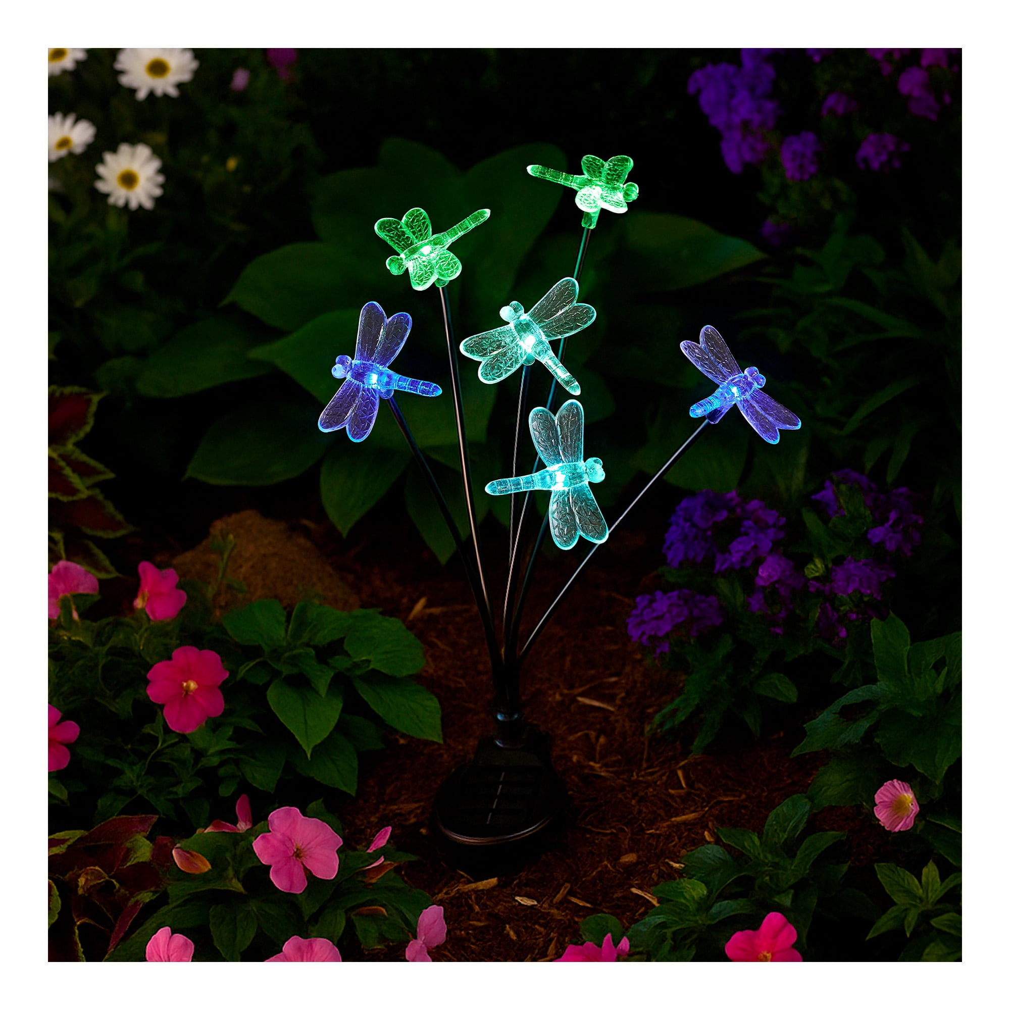 Lumière sur piquet en forme d’insecte à DEL solaire Mainstays – multicolore