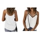 thumbnail image 3 of Camiseta Sin Mangas para Mujer, Cuello en V, Elegante, Holgada, de Verano, con Tirantes Finos, Color , Talla M, 3 of 10