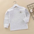 thumbnail image 2 of Gerichy Toddler Boys Girls Long Sleeve T-Shirts Round Neck Breathable Cotton Basic Tops Fall and Winter Home Clothes 3M-9T, 2 of 4