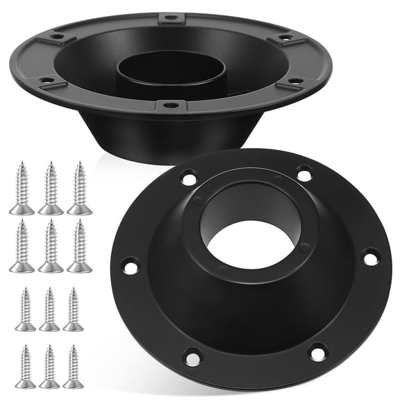 HOOWIFFY 2-Pack Aluminum RV Table Base with Flush Mount Pedestal Legs for Camper and Trailer Use