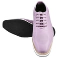thumbnail image 3 of LIBERTYZENO Mens Casual Shoes Textile And Suede Leather Lace-Up Oxford Casual Shoes For Mens Lava Lilac 13, 3 of 8