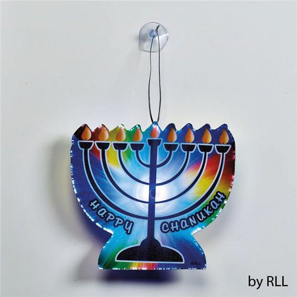 Rite Lite B-HL-16 Décoration LED 5 x 5 Pi. Chanukah avec Carte OP Batt OP Fibre Optique Changeant de Couleur - Lot de 6