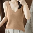 thumbnail image 3 of yillto Womens Knit Sweater Tank Tops V Neck Sleeveless Casual Summer Loose Trendy Camisole Shirts, 3 of 3