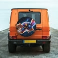 thumbnail image 6 of Naloa Colorful Star River Squirrel PVC Leather Spare Tire Wheel Cover for Car Truck SUV Camper Trailer Universal Fit many size15 inch, 6 of 6