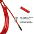 thumbnail image 4 of Uxcell 10Ft Speed Jump Rope Replacement Cable 2.5mm Professional Skipping Rope Steel Wire Replace Red 2 Pack, 4 of 6
