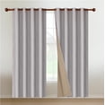 thumbnail image 1 of Cortinas Blackout para Recamara y Sala - Cortina 100% Blackout Look Lino - Aislamiento Térmico y Reducción Ruido - 2 Paneles - Cortinas Largas 240 x 132cm Gris, 1 of 13