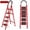 5 STEP RED, variant on Neck Reading Light with Rechargeable LED, Adjustable Hands-Free Book Lamp, Red for Travel
