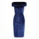 thumbnail image 4 of Vestido formal de color sólido con cuello en V y un hombro para fiesta delgado a la moda para mujer Fridja  nbo3312, 4 of 6