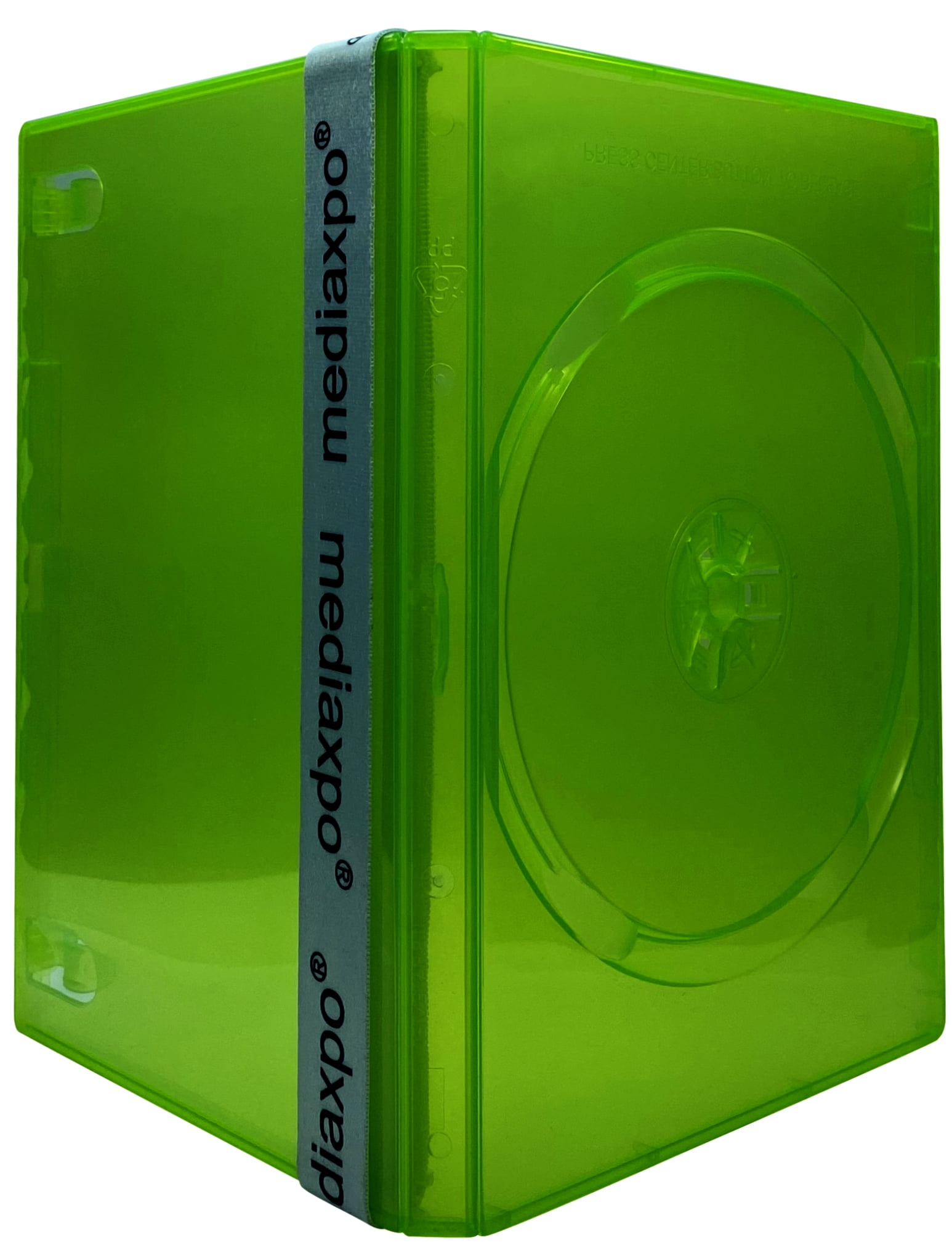 CheckOutStore 25 Standard Clear Green Color Single DVD Cases