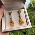 thumbnail image 5 of Fashion Wedding Jewelry Cubic Zircon 925 Silver Drop Earring Gift A Pair, 5 of 7