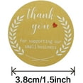 thumbnail image 6 of NicePackaging  500 Qty  1.5 inch Thank You for Supporting My Small Business White Text w/Red Heart Kraft Stickers  Self-Adhesive  for Decoration/Sales/Branding/Envelopes, 6 of 9