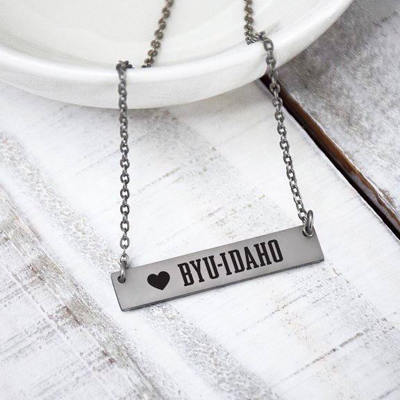 Fan Frenzy Gifts BYU Idaho Officially Licensed Bar Necklace