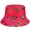 Hot Pink, variant on Butterfly Women Reversible Bucket Hat Summer Travel Lightweight Foldable Beach Outdoor Hat - Blue