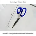 thumbnail image 4 of OfficeGoods Stainless Steel Scissors with Acrylic Handle for Home Office Arts and Crafts 9 Inch Blue, 4 of 8