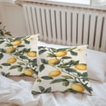 thumbnail image 5 of Outdoor Waterproof Pillow Covers Pack of 2, Summer Plant Watercolor Yellow Lemon Farm Decorative Throw Pillowcases Cushion Covers for Garden Patio Tent Sofa Couch, 26x26 inch, 5 of 8