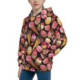 thumbnail image 2 of Daiia Ice Cream Cake for Boys Fashion Hoodies & Sweatshirts with Kangaroo Pocket,Hooded Sweatshirt for Kid, Breathable& Moisture Wicking-Medium, 2 of 6