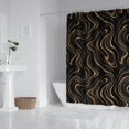 thumbnail image 2 of Black Gold Marble Pattern Shower Curtain 72"x84" ,Bathroom Decorative Shower Curtains Set with 12 Hooks,Modern Waterproof Washable Shower Curtain, 2 of 6