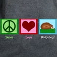 thumbnail image 3 of CafePress - Peace Love Hedgehogs Women's Classic T Shirt - Women's Traditional Fit Dark T-Shirt, 3 of 4