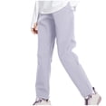 thumbnail image 1 of Odeerbi 2-15 Años Niños Niñas Workout Athletic Deportes Pantalones Color Sólido Algodón Pantalones Casual Flojo Pierna Recta, 1 of 3