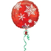 Elegant Red Mylar Balloon, 18" Tall
