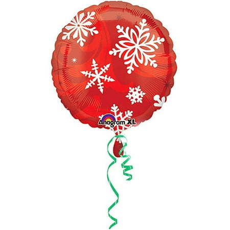 Elegant Red Mylar Balloon, 18" Tall
