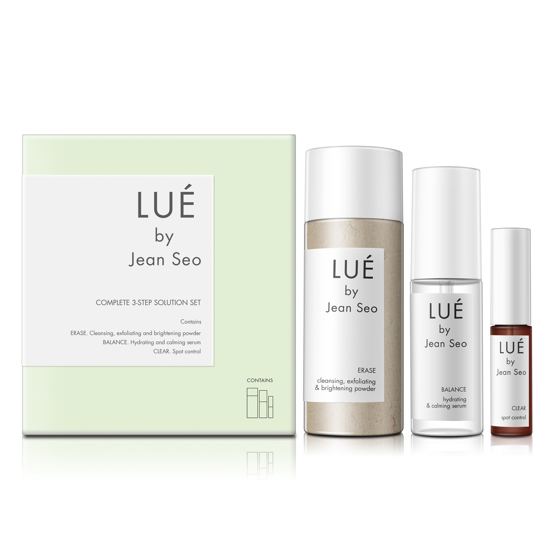 Lue by Jean Seo Skin Solution Set, Cleanse, Moisturize, Control, All Skin Types, Organic & Non-Gmo, Acne & Irritations - image 4 of 5